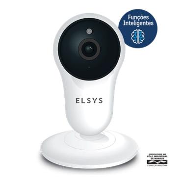 Imagem de Câmera de Segurança Fixa Interna Inteligente Elsys Branco com Resolução Hd
