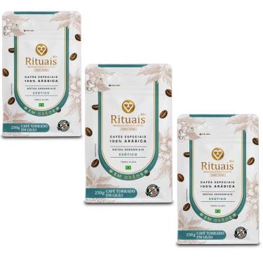 Imagem de Café 3 Corações Rituais Exótico Kit 3 Unid de 250g - Três Corações