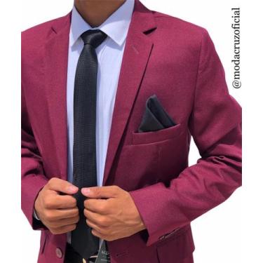 Imagem de Terno Costume Slim Bordo - TAM 54 - Moda Cruz