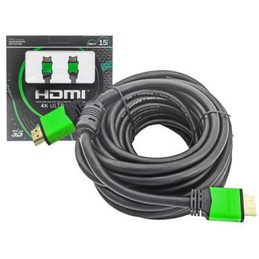 Imagem de Cabo Hdmi Premium 2.0 4k Hdr 19p 3d Ultra C/Filtro 15m - Pix