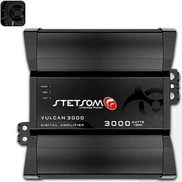Imagem de Amplificador Automotivo Digital Mono Full Range Vulcan 3000W RMS 2 Ohms para Som de Carro Stetsom
