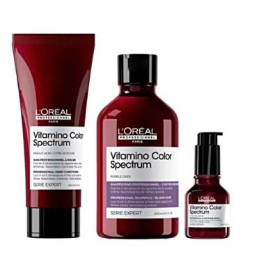 Imagem de Kit Loréal Vitamino Color Spectrum Purple Sham+ Cond+ Sérum - Loréal P