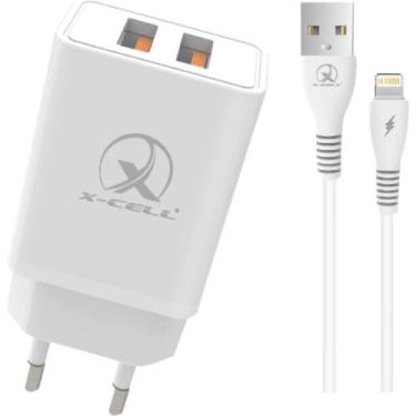 Imagem de Carregador Celular de Parede 2X1 Cabo USB 6A+IOS 1M com CAR - FLEX