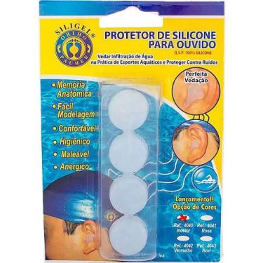 Imagem de Protetor para Ouvidos de Silicone Incolor - 04 unidades - Ortho Pahuer