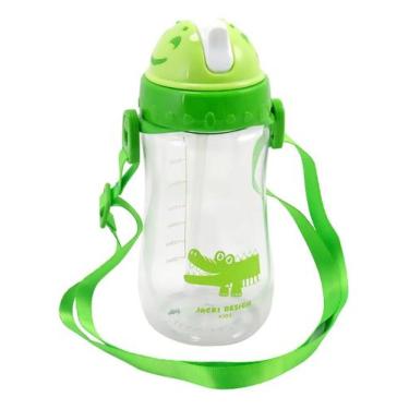 Imagem de Garrafa Infantil com Alça 460 ML Jacki Design Pimpolhos Escolar Squeez