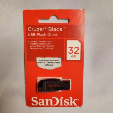 Imagem de Pen Drive 32GB SanDisk Cruzer Blade - USB 2.0 - c/software secure acce