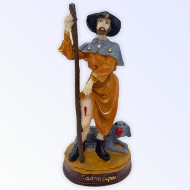 Imagem de Escultura São Roque 15 cm em Resina - Lua Mística - 100% Original - Lo