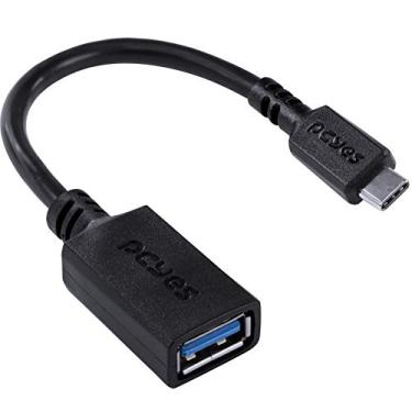 Imagem de ADAPTADOR OTG TIPO C PARA USB A 3.0 PARA CELULAR SMARTPHONE 15 CM PRETO - P3AMUP-15 - PCYES