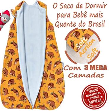 Imagem de saco de dormir bebê invernão p 0 a 3 meses lorenzo forro acrilon e soft