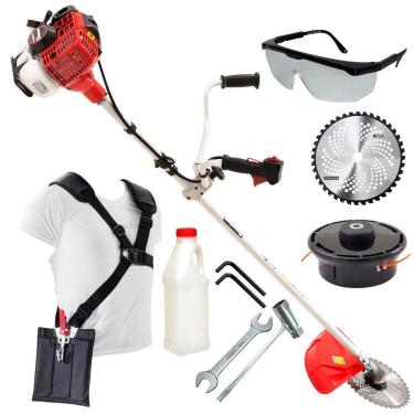 Imagem de Roçadeira Profissional Lateral Kawashima KW420L Linha Plus 42cc 2 Tempos á Gasolina Robusta, Econômica e com Maior Conforte e Mais Durabilidade