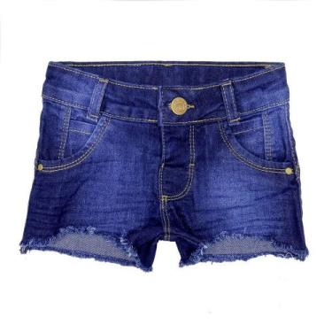 Imagem de Shorts Look Jeans Barra Desfiada Jeans - Unica - 02