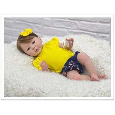 Imagem de Bebê Reborn Menina Realista Boneca Com Enxoval