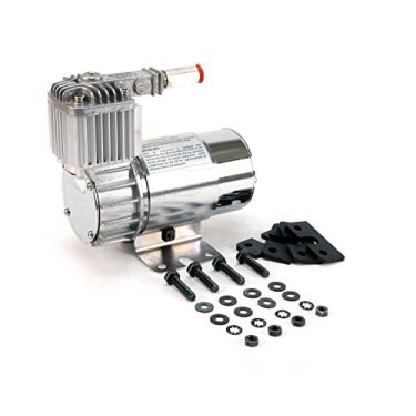 Imagem de VIAIR Kit de compressor cromado 10016 100C com suporte de montagem estilo Omega