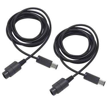 Imagem de Coolayoung Pacote de 2 cabos de extensão de controle, cabo extensor de 6 tf/1,8 m para Nintendo Wii Gamecube GCN