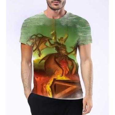 Imagem de Camisa Camiseta Tifão Mitologia Besta Zeus Olimpo Gaia Hd 9 - Estilo K