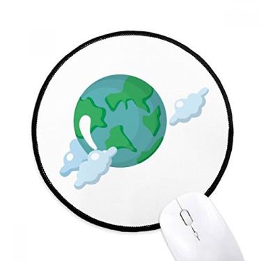 Imagem de DIYthinker Universo e Terra Alienígena Mouse Pad Desktop Office Tapete redondo para computador