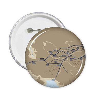 Imagem de Broche Emblema de Iornada à Seda da Viagem de Velhice 5 peças