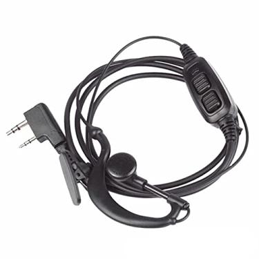 Imagem de TECKEEN 1X Dual PTT Earpiece Headset, Soft Ear Bud for Baofeng BF-UV5R UV82 UV82L UV89