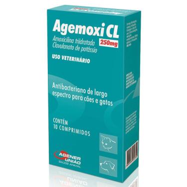 Imagem de Agemoxi Cl 250 Mg Antibiótico Agener 10 Comprimido