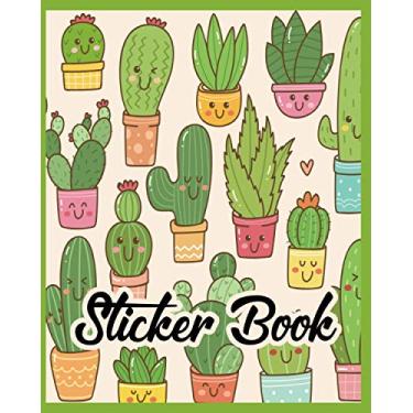 Imagem de Sticker Book: Blank Sticker Book for Stickers Collection Organizer Book for Boys, Girls & Teens for Collecting Stickers Album Hobby & Creativity Sticker Notebook with 100 Pages & Size 8 x 10 Inches