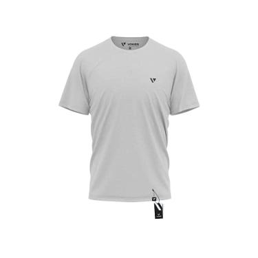 Imagem de Camisa Camiseta Masculina Slim Voker Premium 100% Algodão - P - Branco