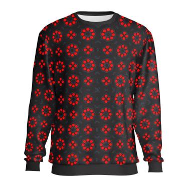Imagem de Moletom Roses W2 Store Florido Gola Careca Blusa de Frio-Masculino