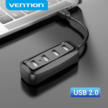 Imagem de Vention-hub usb 2.0  4 portas  com led  divisor multi  para lenovo  xiaomi  macbook pro air