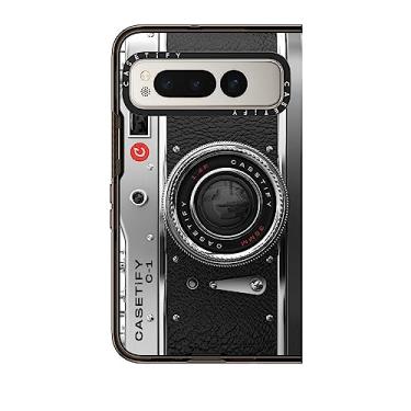 Imagem de CASETiFY Capa Impact Google Pixel Fold [proteção contra quedas de 1,3 metros/compatível com Magsafe] - Capa para câmera - preta transparente