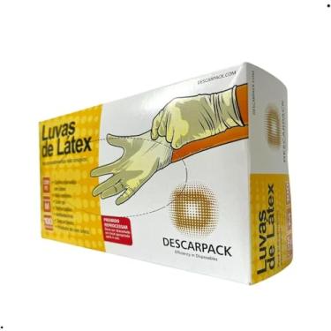 Imagem de Descarpack, Luva Látex Procedimento, M, Caixa com 100