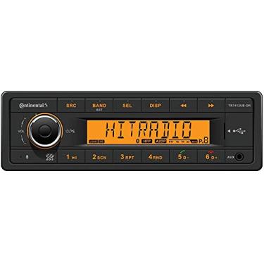 Imagem de VDO Continental TR7412UB-OR Rádio Estilo Europeu 12 V Tela Laranja Conjunto Bluetooth com AC111