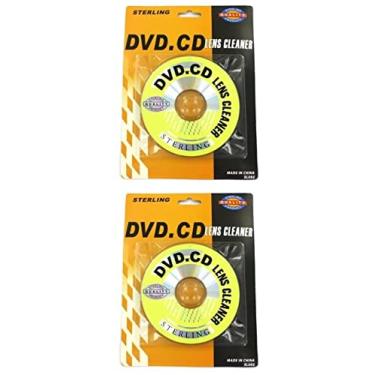 Imagem de Conjunto de 2 CDs, DVD, CD-ROM, limpador de lente a laser, kit compacto de limpeza de lentes a laser a seco