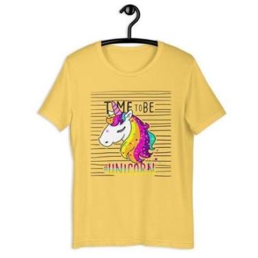 Imagem de Camiseta Blusa Feminina Time to be a Unicórnio-Feminino