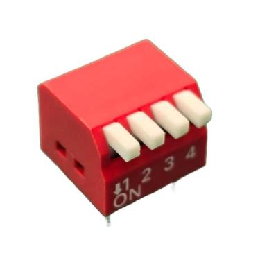 Imagem de 20x Chave Dip Switch 4 Vias 90 Vm