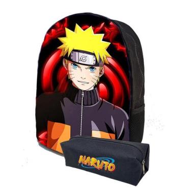 Imagem de Kit Mochila E Estojo Naruto Infantil Fundamental - decarlos