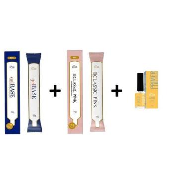 Imagem de Kit sache - gel base e classic pink + primer acido - VOLIA