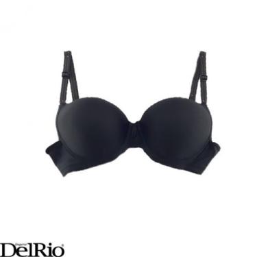 Imagem de Sutiã Meia Taça Del Rio V42620, Preto, 44