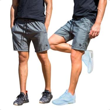 Imagem de Kit 2 Shorts Tactel Masculino Futebol Treino Academia Com Bolsos Later