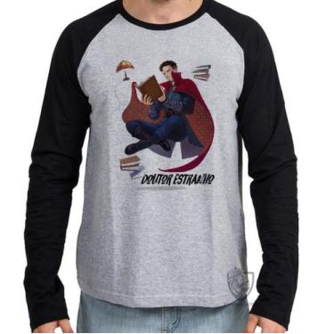 Imagem de Camiseta Manga Longa Dr Estranho voando - Empório Dutra, P  adulto