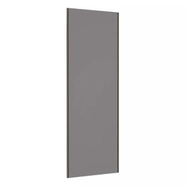 Imagem de Porta de Correr Closet 80cm com Puxador Perfil Inox sem Kit Ferragem P