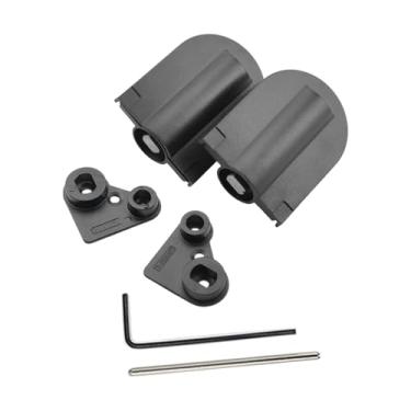 Imagem de WeiLaiKeQi Dobradiças hidráulicas para penteadeira, 2 peças, resistente, caixa de brinquedos, fácil de usar, 90 °, suporte ajustável, prático, macio, perto, faça, Preto