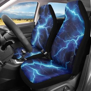 Imagem de Binienty Blitz Capa de assento de carro para banco dianteiro, capa de assento de carro universal capa elástica para assento de carro para todas as estações capa protetora de assento de carro