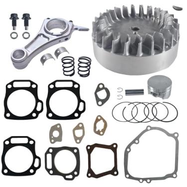 Imagem de Biela de alumínio de tarugo 3.303 e volante de 10 krpm com mola de válvula de 8,2 kg e kit de pistão de topo plano de 70 mm para Honda GX200 Non-Hemi Engine Go Kart Cart