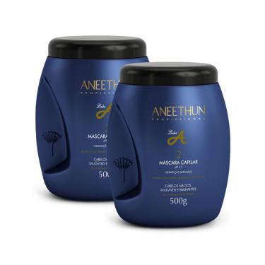 Imagem de Aneethun Profissional Linha A Kit 2 Máscara Capilar 500g