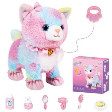 Imagem de Brinquedo eletrônico de pelúcia para gatos com controle remoto interat