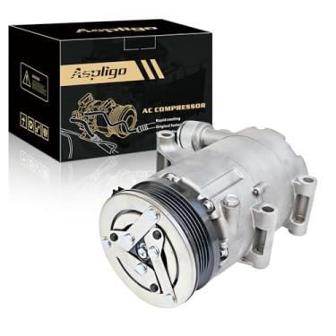 Imagem de Aspligo Compressor de ar condicionado AC serve para Ford Focus 2.0L 2012 2013 2014, com embreagem A/C, compressor CA CO29079C, substitui 1816964, BV6N19D629BC, BV6Z19703B, CV6Z19703B, CV6Z19703B