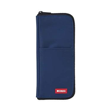 Imagem de LIHITLAB Bolsa fina para caneta/lápis, 1,7 × 9 × 21 cm, Índigo (A7652-11)