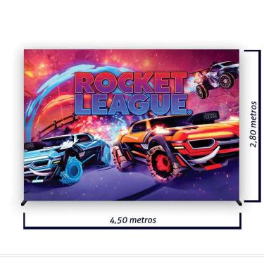 Imagem de Painel de Festa Retangular Rocket League 4,50x2,80 metros - Fera Print