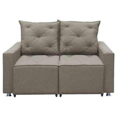 Imagem de Sofá Retrátil 2 Lugares Bariloche 1.50cm Star Confort Carvalho