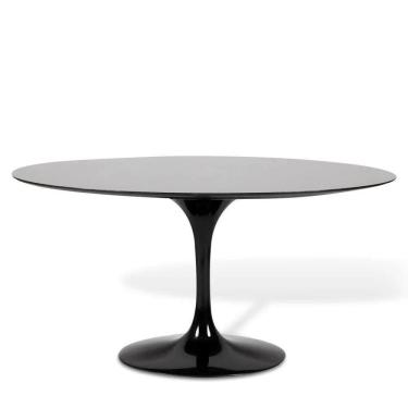 Imagem de Mesa De Jantar Saarinen Oval 198X122 Cm Laqueada Preto