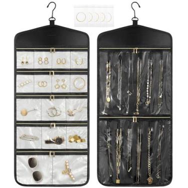 Imagem de Organizador de joias CHICECO Travel Hanging com bolsos com zíper